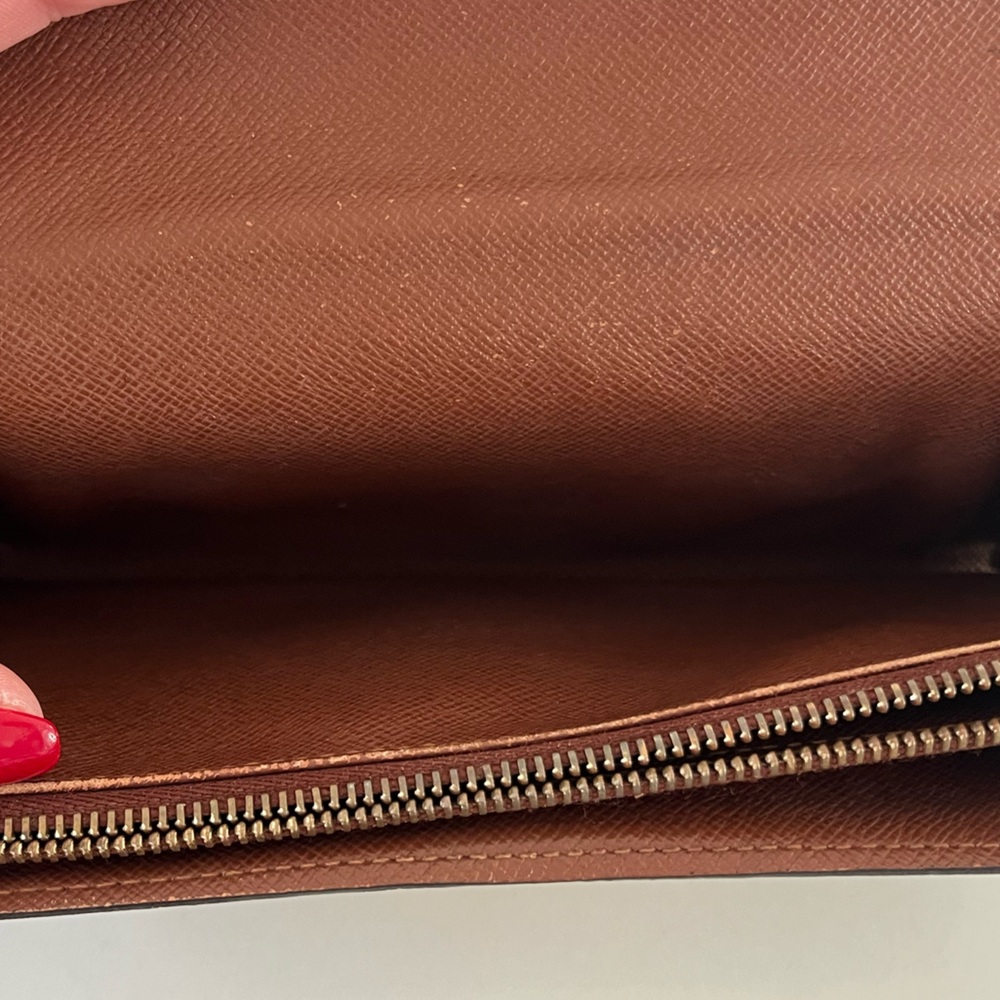 Louis Vuitton Monogram Sarah Wallet with Crossbody WOC Chain & Insert Included - Picture 10 of 15